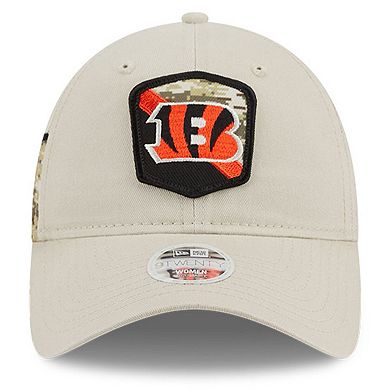 Women's New Era  Stone Cincinnati Bengals 2023 Salute To Service 9TWENTY Adjustable Hat