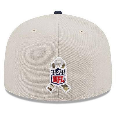 Men s New Era Stone Navy Tennessee Titans 2023 Salute To Service 59FIFTY Fitted Hat