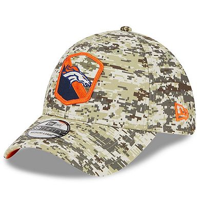 Men's New Era Camo Denver Broncos 2023 Salute To Service 39THIRTY Flex Hat