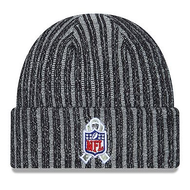 Youth New Era  Black New York Giants 2023 Salute To Service Cuffed Knit Hat