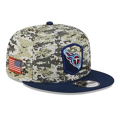 Men's New Era Camo/Navy Tennessee Titans 2023 Salute To Service 9FIFTY ...