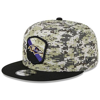 Youth New Era Camo/Black Baltimore Ravens 2023 Salute To Service 9FIFTY ...