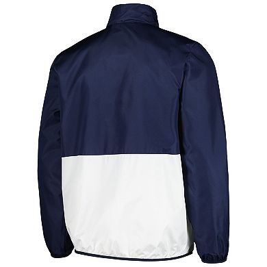 Men's G-III Sports by Carl Banks Navy Michigan Wolverines Cornerman Half-Zip Top