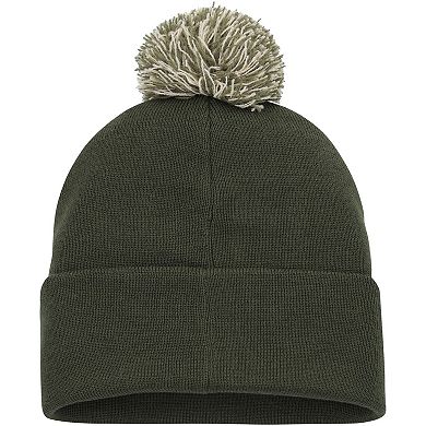 Men's Under Armour  Green Utah Utes Freedom Collection Cuffed Knit Hat with Pom