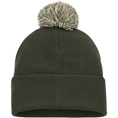 Men's Under Armour Green Utah Utes Freedom Collection Cuffed Knit Hat with Pom