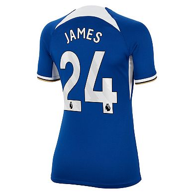 Women's Nike Reece James Blue Chelsea 2023/24 Home Stadium Replica Jersey