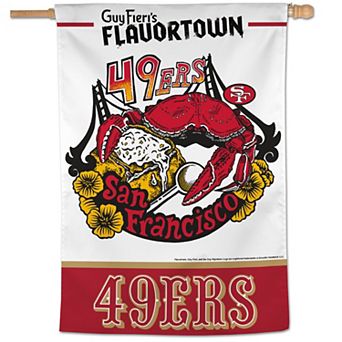 WinCraft San Francisco 49ers NFL x Guy Fieri’s Flavortown 28" x 40" One-Sided Vertical Banner