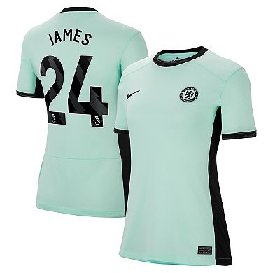 Women's Nike Reece James Mint Chelsea 2023/24 Third Stadium Replica Player Jersey