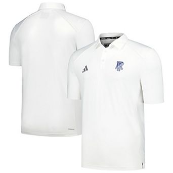 Men's adidas White Rhode Island Rams Classic AEROREADY Polo
