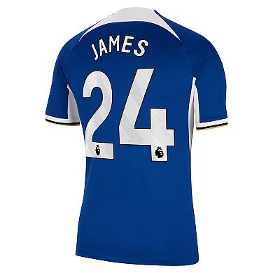 Men's Nike Reece James Blue Chelsea 2023/24 Home Stadium Replica Jersey