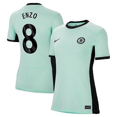 Women's Nike Enzo Fernández Mint Chelsea 2023/24 Third Stadium Replica Player Jersey