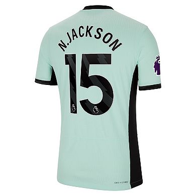 Men's Nike Nicolas Jackson Mint Chelsea 2023/24 Third Match Authentic Player Jersey