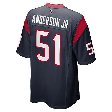 Men's Nike Will Anderson Jr. Navy Houston Texans 2023 NFL Draft First Round Pick Game Jersey