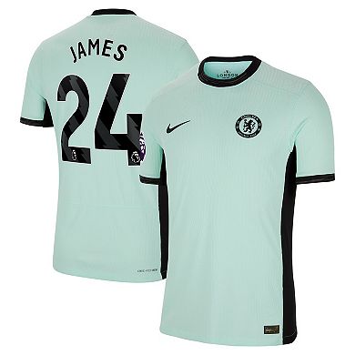 Men's Nike Reece James Mint Chelsea 2023/24 Third Match Authentic Player Jersey