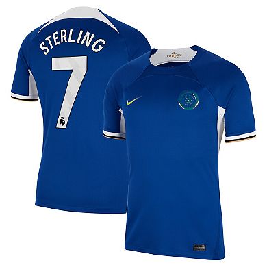 Men's Nike Raheem Sterling Blue Chelsea 2023/24 Home Stadium Replica Jersey