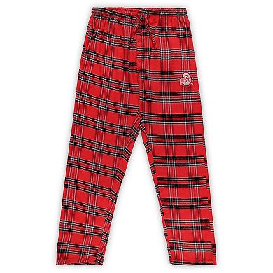 Men's Profile Scarlet/Black Ohio State Buckeyes Big & Tall 2-Pack T-Shirt & Flannel Pants Set