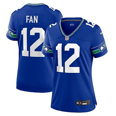 Women's Nike 12th Fan Royal Seattle Seahawks Player Jersey