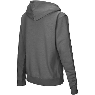 Women's Colosseum Charcoal Penn State Nittany Lions Arched Name Full-Zip Hoodie