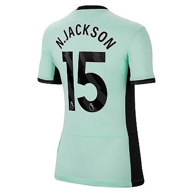 Women's Nike Nicolas Jackson Mint Chelsea 2023/24 Third Stadium Replica Player Jersey