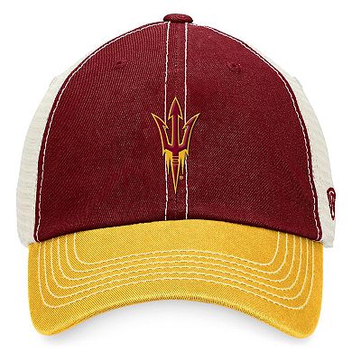Men's Top of the World Maroon/Gold Arizona State Sun Devils Offroad Trucker Adjustable Hat