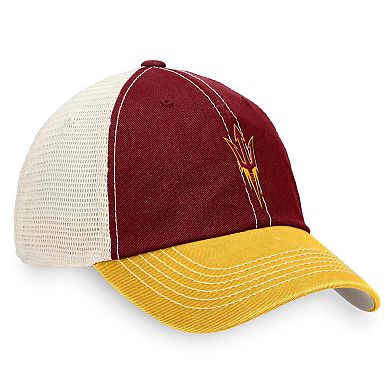 Men's Top of the World Maroon/Gold Arizona State Sun Devils Offroad Trucker Adjustable Hat