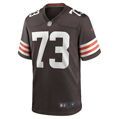 Men's Nike Joe Thomas Brown Cleveland Browns Retired Player Game Jersey