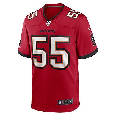 Men's Nike Derrick Brooks Red Tampa Bay Buccaneers Retired Player Game Jersey