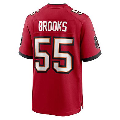 Men's Nike Derrick Brooks Red Tampa Bay Buccaneers Retired Player Game Jersey