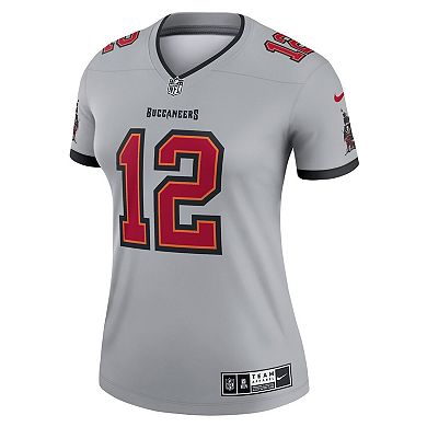 Women's Nike Tom Brady Gray Tampa Bay Buccaneers Inverted Legend Jersey