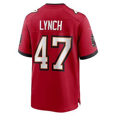 Men's Nike John Lynch Red Tampa Bay Buccaneers Retired Player Game Jersey