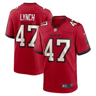 Men's Nike John Lynch Red Tampa Bay Buccaneers Retired Player Game Jersey