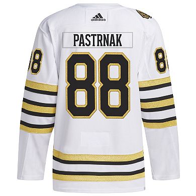 Men's adidas David Pastrnak White Boston Bruins  Primegreen Authentic Pro Player Jersey