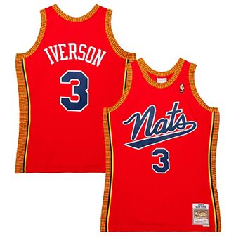 Men's Mitchell & Ness Allen Iverson Red Philadelphia 76ers Hardwood Classics Swingman Jersey