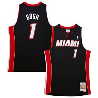 Men's Mitchell & Ness Chris Bosh Black Miami Heat Hardwood Classics Swingman Jersey