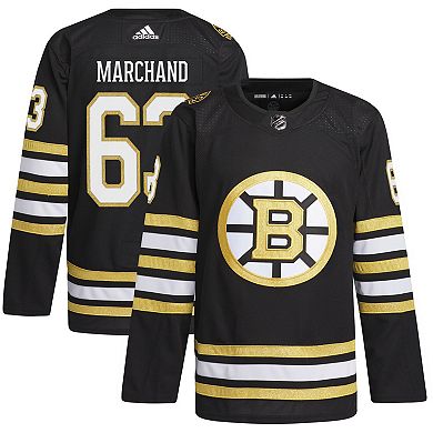 Men's adidas Brad Marchand Black Boston Bruins  Primegreen Authentic Pro Player Jersey
