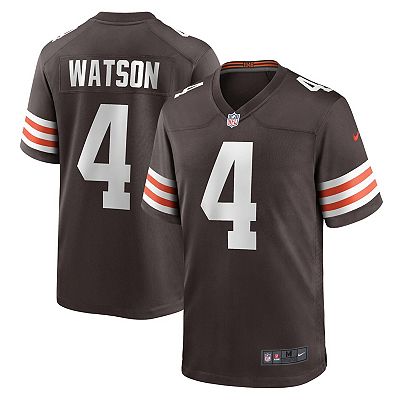 Men s Nike Deshaun Watson Brown Cleveland Browns Game Jersey