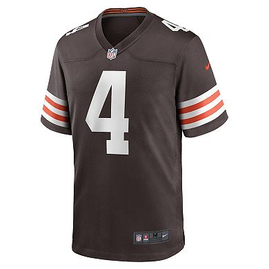 Men's Nike Deshaun Watson Brown Cleveland Browns Game Jersey