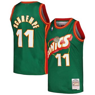 Men's Mitchell & Ness Detlef Schrempf Green Seattle SuperSonics Hardwood Classics Swingman Jersey