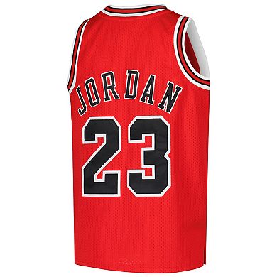 Youth Mitchell & Ness Michael Jordan Red Chicago Bulls Hardwood Classics 1997-98 Authentic Jersey