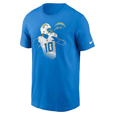 Men's Nike Justin Herbert Powder Blue Los Angeles Chargers Player Graphic T-Shirt