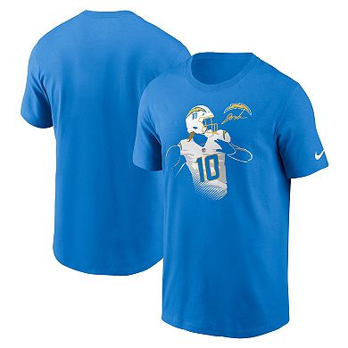 Men's Nike Justin Herbert Powder Blue Los Angeles Chargers Player Graphic T-Shirt