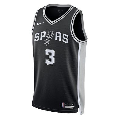 Unisex Nike Keldon Johnson Black San Antonio Spurs Swingman Jersey - Icon Edition