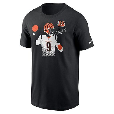 Men's Nike Joe Burrow Black Cincinnati Bengals Player Graphic T-Shirt