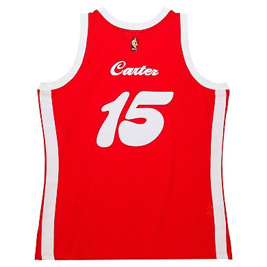 Men's Mitchell & Ness Vince Carter Red Memphis Grizzlies 2015/16 Hardwood Classics Swingman Jersey