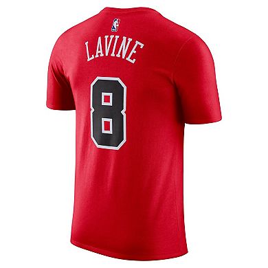 Men's Nike Zach LaVine Red Chicago Bulls Icon 2022/23 Name & Number T-Shirt