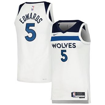 Unisex Nike Anthony Edwards White Minnesota Timberwolves Swingman Jersey - Association Edition