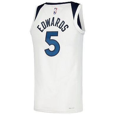 Unisex Nike Anthony Edwards White Minnesota Timberwolves Swingman Jersey - Association Edition