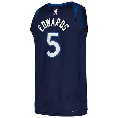 Unisex Nike Anthony Edwards Navy Minnesota Timberwolves Swingman Jersey ...