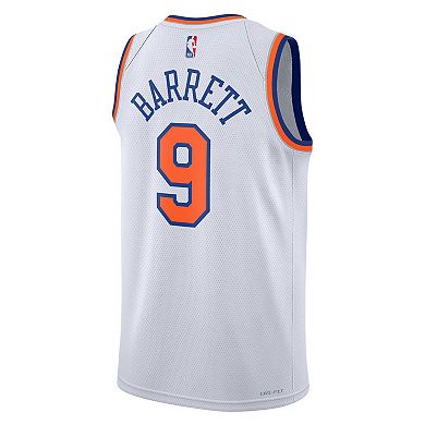 Unisex Nike RJ Barrett White New York Knicks Swingman Jersey ...