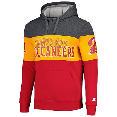 Men's Starter Red/Orange Tampa Bay Buccaneers Extreme Pullover Hoodie